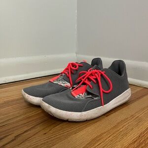 Jordan Athletic Shoes Gray and Red